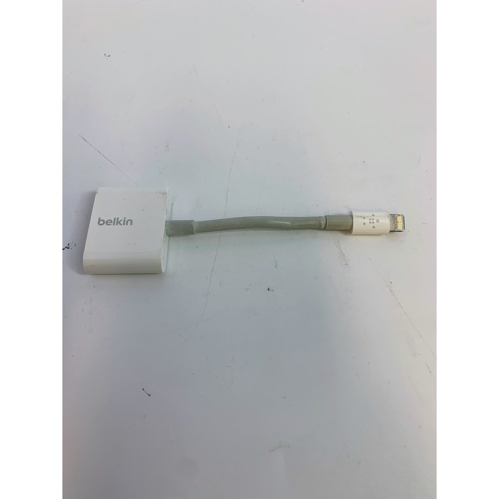 Belkin Rockstar Lightning Audio Charge Adapter 35mm Headphone Iphone‎